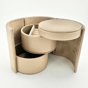 NEW IN BOX David Yurman Leather Round Jewelry Organizer RARE - 2025 EXCLUSIVE